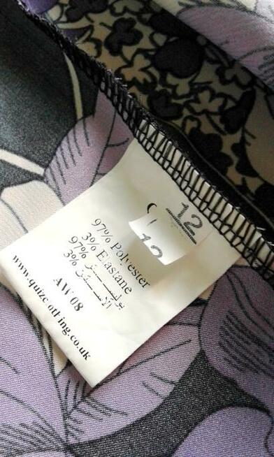 Zwiewna sukienka- fioletowe lilie i irysy:)