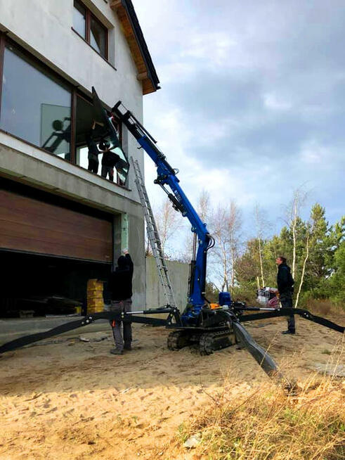 Mini żuraw, na podwoziu gąsienicowym jak maeda zasięg 13 m.!