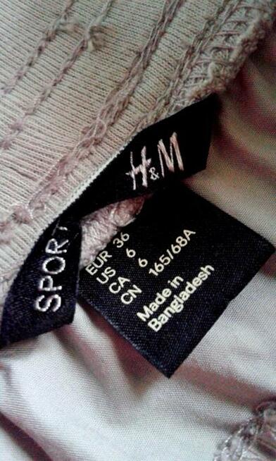 Jasne, wywijane spodenki boho;) khaki