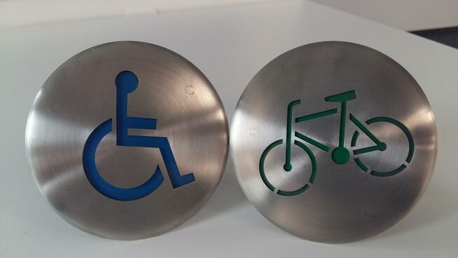 Guzy Drogowe z logo - ścieżka rowerowa