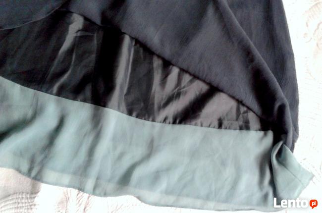 Zwiewna sukienka z gołymi plecami i haftem:) szaro-kamienna:)