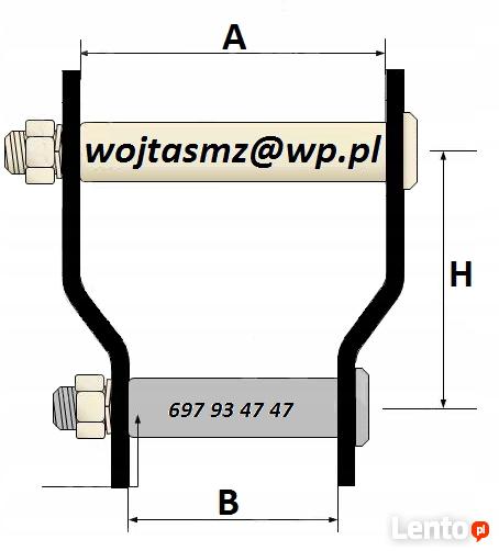 Wieszaki resorów TOYOTA HILUX +2"