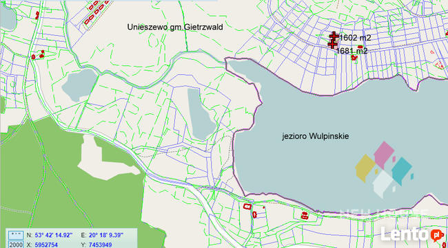 Działka budowlana w pobliżu Jeziora Wulpińskiego