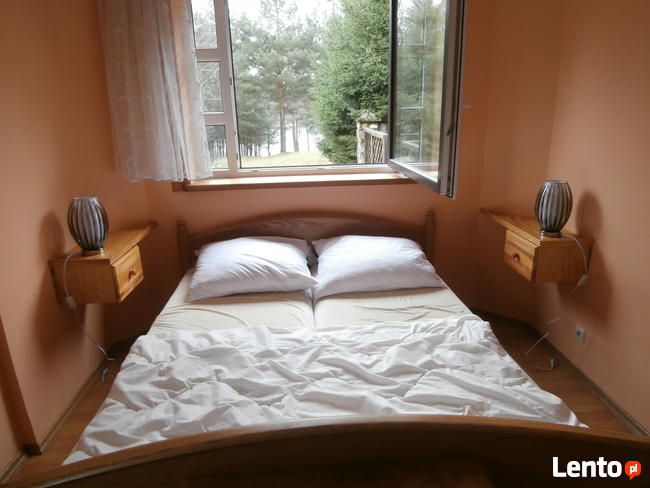 Domek nad samym jeziorem Narie ,,Warmia i Mazury.