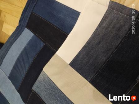 Jeansowy koc / pled HANDMADE