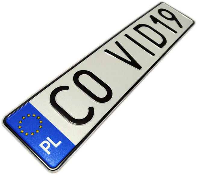 Polskie Tablice Rejestracyjne Aluminiowe Tłoczone