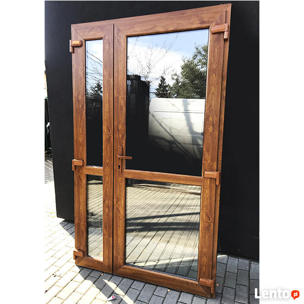 Drzwi PCV 125x210 Złoty Dąb