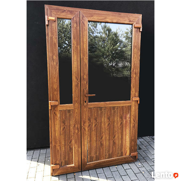 Drzwi PCV 125x210 Złoty Dąb