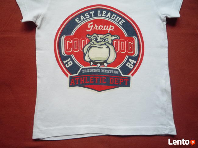 Boys r. 98 Biała Koszulka Krótki Rękaw Bawełna Jak Nowa