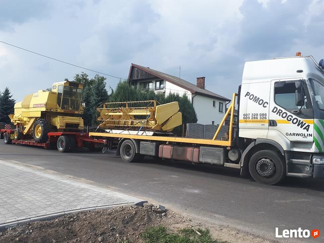 pomoc drogowa laweta transport maszyn rolniczych i budolwany