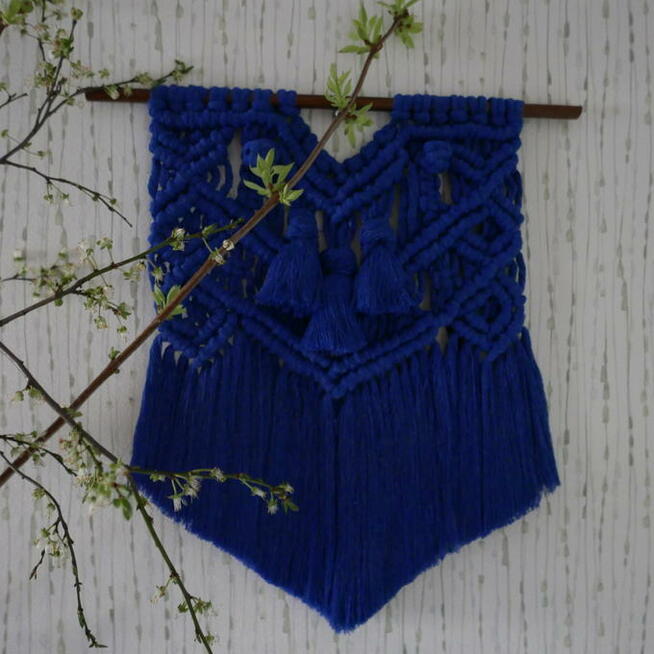 Makrama, ozdoba na ścianę, do powieszenia, styl boho