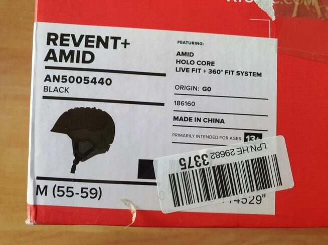 Sprzedam kask Atomic Revent+ AMID, rozmiar M (55-59cm), NOWY