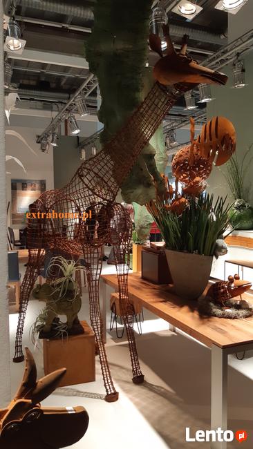 Rzeźba Koń 1:1 ze stali corten do ogrodu na kwiaty