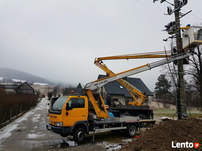 Podnośnik koszowy do 3,5 t , Wynajem zwyżki Kraków