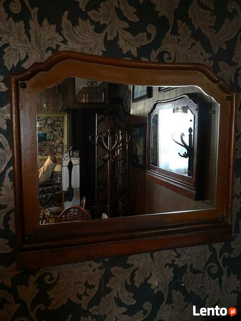 Lustro/lustra w starych ciężkich ramach drewnianych - sprzed