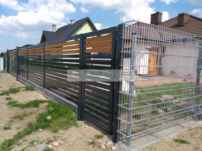 Furtka Bramka Palisada Komplet 1,70m Profilowa