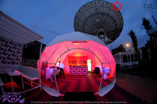 Namiot sferyczny o średnicy 6 m