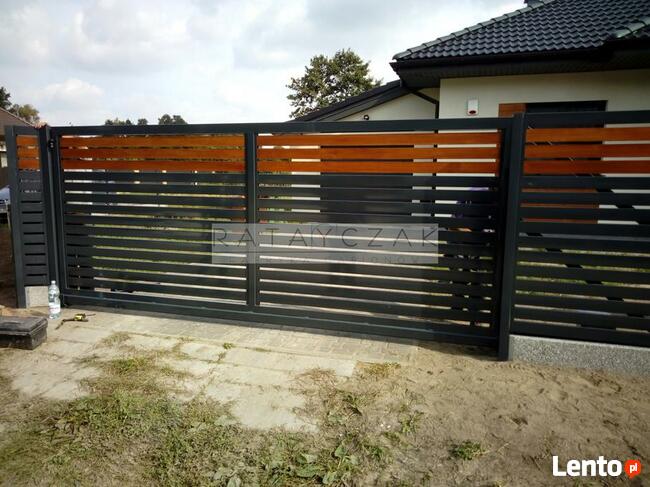 Furtka Bramka Palisada Komplet 1,70m Profilowa