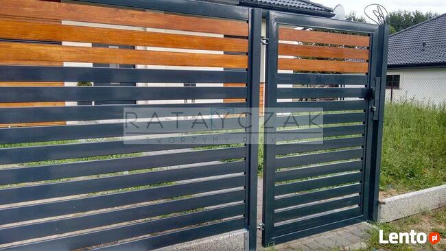 Furtka Bramka Palisada Komplet 1,50m Profilowa