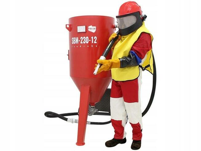 Polska piaskarka syfonowa Land Reko 230l piaskarka mobilna