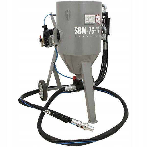 Piaskarka hydropiaskarka sodowarka 76L ZESTAW BHP piaskarka