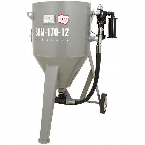 Piaskarka hydropiaskarka sodowarka 170L ZESTAW BHP piaskarka