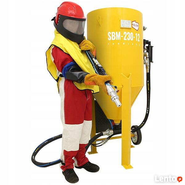 Piaskarka hydropiaskarka sodowarka 230L ZESTAW BHP piaskarka