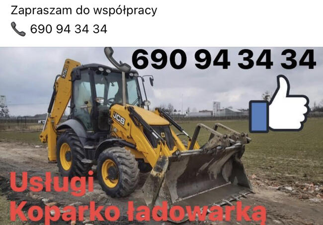 Koparko ładowarka , wywrotka Tarczyn , Marylka , Prace