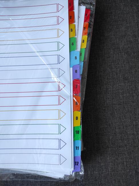 Przekładki do segregatora