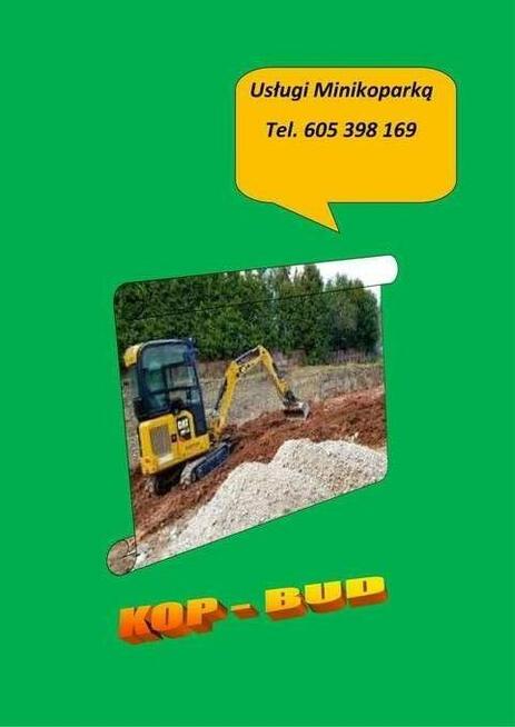 Usługi koparko-ładowarką oraz minikoparką. Kraków i okolice.