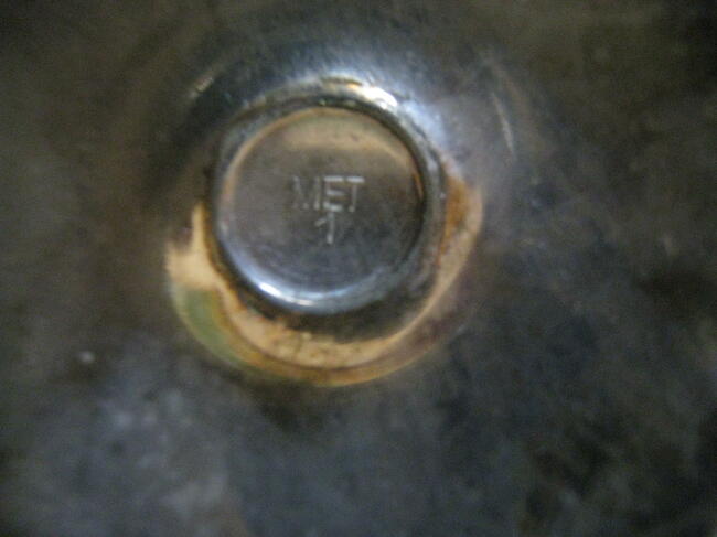 Kieliszki posrebrzane z PRL, met 1