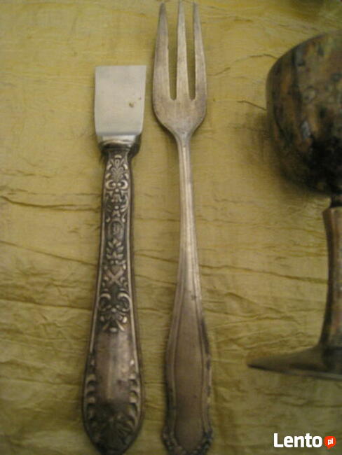 Kieliszki posrebrzane z PRL, met 1