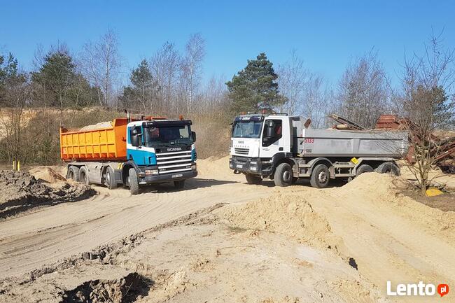 stabilizacja podsypka suchy beton kostka transport wywrotka