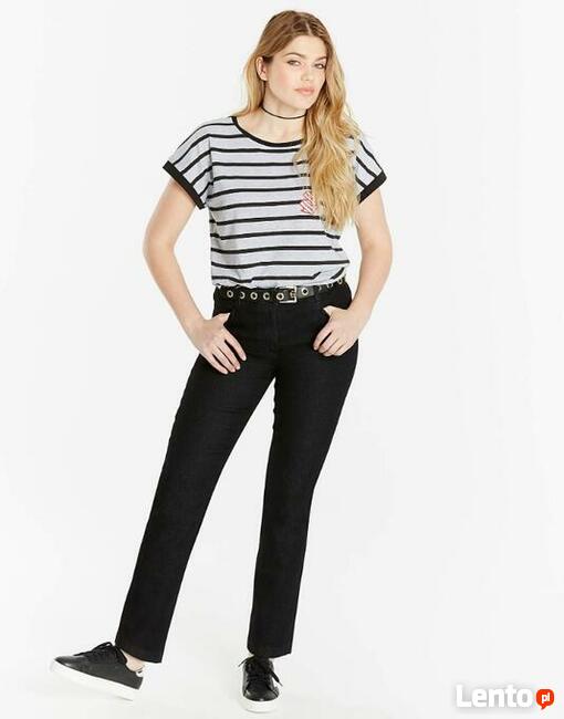 40 spodnie jeansy damskie Denim Essentials czarne