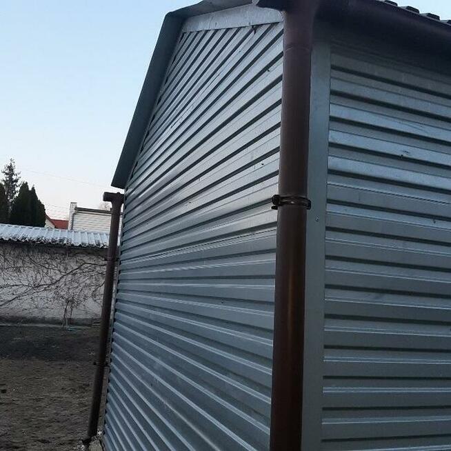 garaż blaszany ocieplony brama hormana 7 / 3.8/ 4 kostka b.