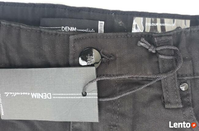 40 spodnie jeansy damskie Denim Essentials czarne