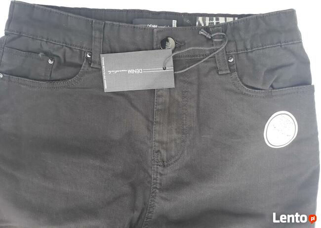 40 spodnie jeansy damskie Denim Essentials czarne