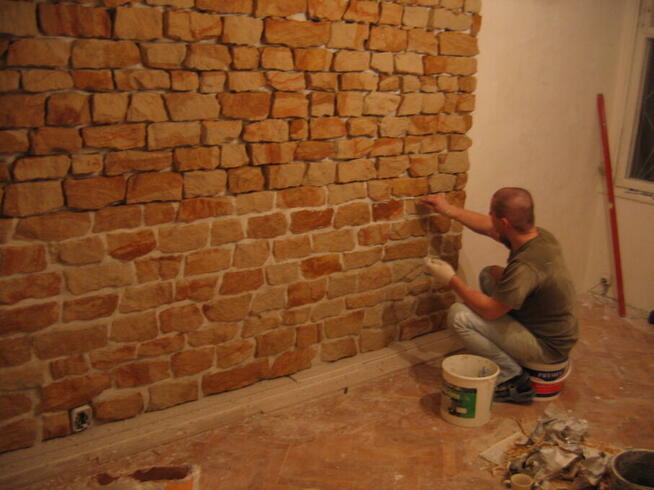 Ściany domów w górach