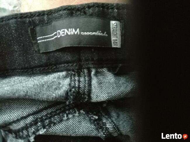 40 spodnie jeansy damskie Denim Essentials czarne