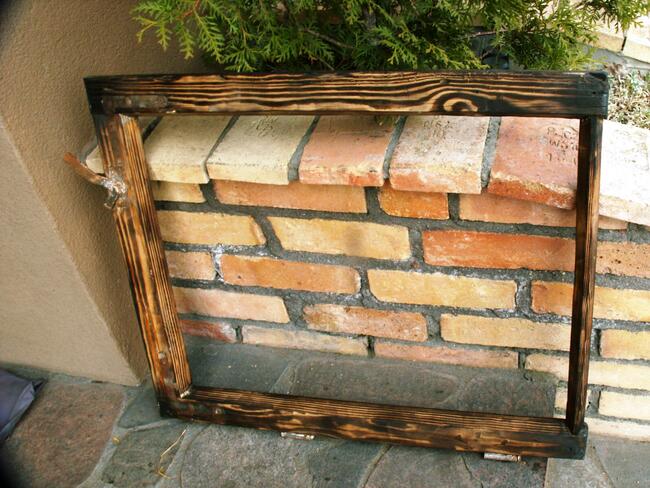 Stare okno, rama do zdjęć aranżacja loft