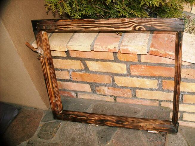 Stare okno, rama do zdjęć aranżacja loft