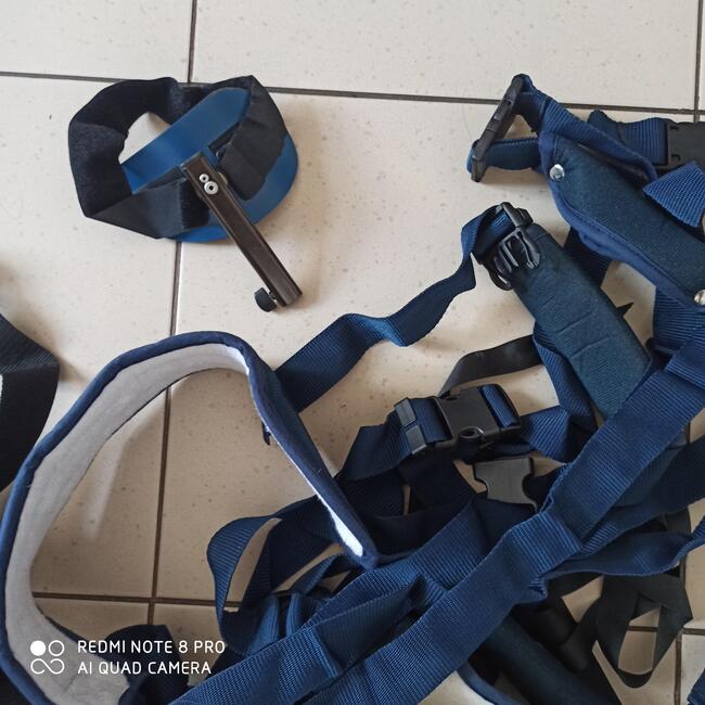 Pasy, szelki, klamry do podnośnika, wózka inwalidzkiego