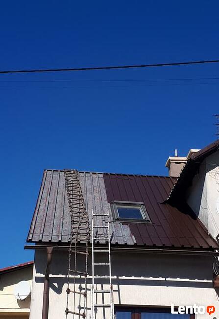 Malowanie DACHÓW, montaż śniegołapów