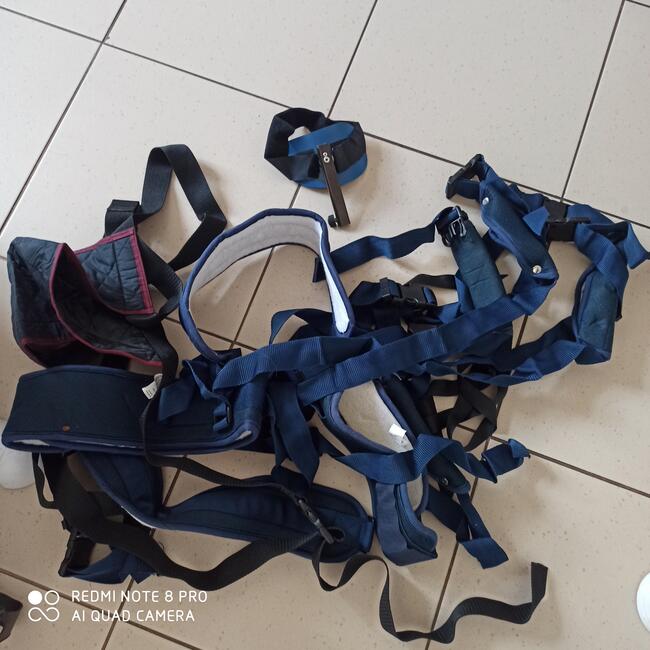 Pasy, szelki, klamry do podnośnika, wózka inwalidzkiego