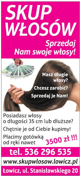 PROFESJONALNY SKUP WŁOSÓW ŁOWICZ