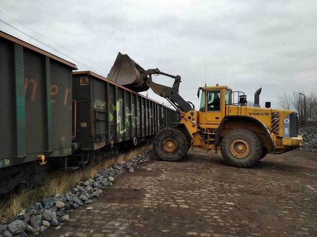 usługi wynajem ładowarka volvo 150E, załadunki