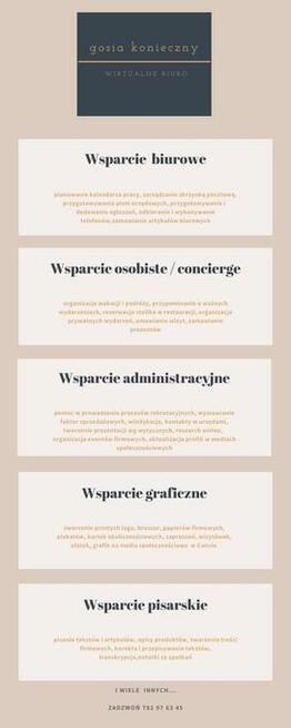 Wirtualne biuro / pisanie tekstów / korekta tekstów