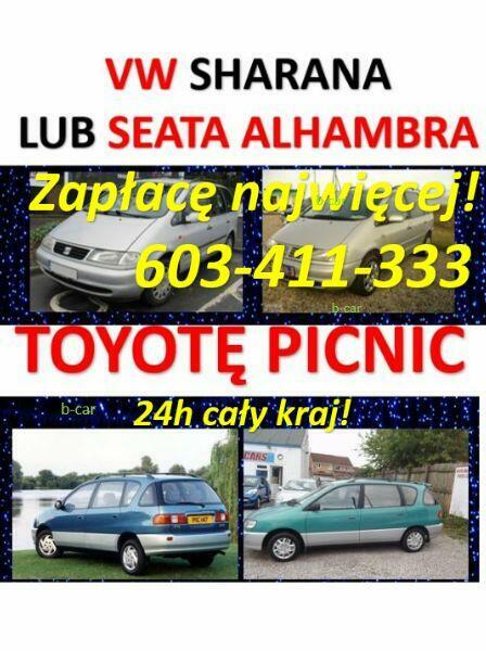 Skup aut toyot TOYOTA Hiace Corolla MERCEDES Sprinter Kaczka