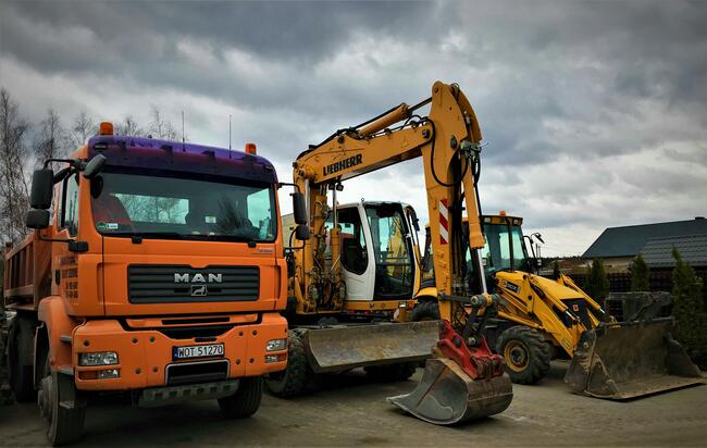 Wyburzenia, Rozbiórki, Wywóz gruzu, Roboty ziemne, Koparka