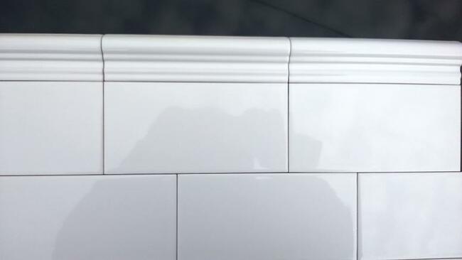 Tamoe listwa ceramiczna wykończeniowa profil czarny/biały